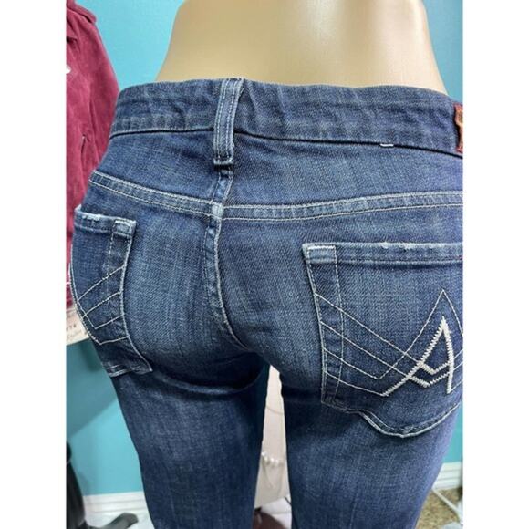 7 For All Mankind Mid Rise Flare Jeans Women's Size 28 x 31 - Picture 5 of 7